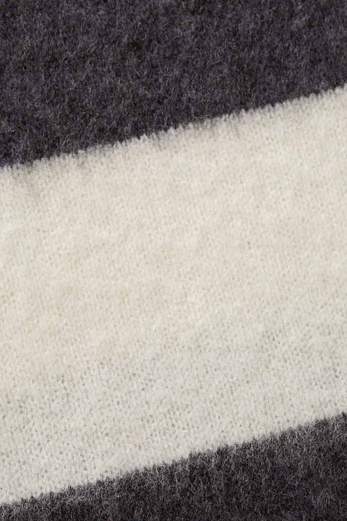 Striped wool blend jumper, OFF WHITE, detail-asia image number 5
