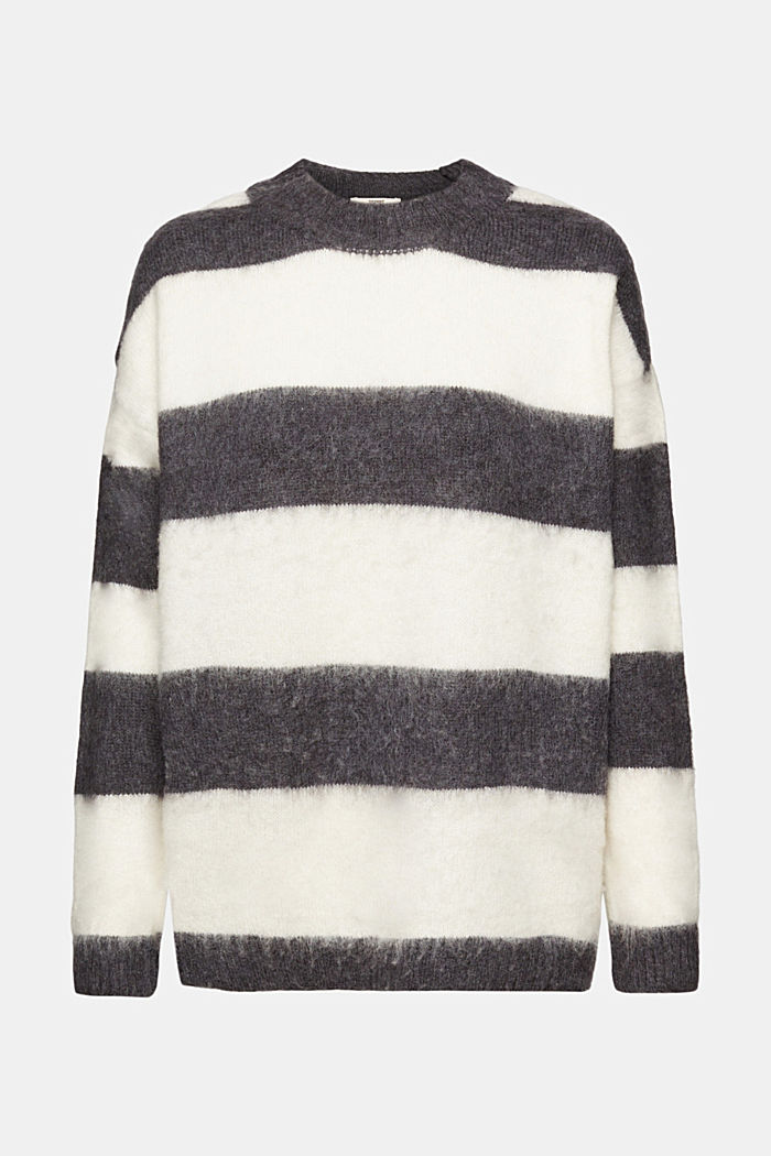 Striped wool blend jumper, OFF WHITE, detail-asia image number 6
