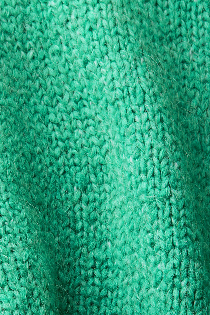 Cropped wool blend cardigan, LIGHT GREEN, detail-asia image number 5
