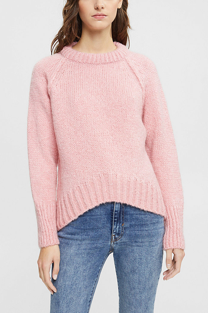 混紡羊毛套頭衫, 淺粉紅色, detail-asia image number 0