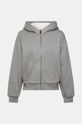 Fleece-lined zip hoody, MEDIUM GREY, detail-asia image number 6