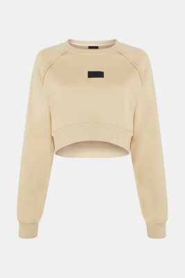 Garment dyed cropped sweatshirt