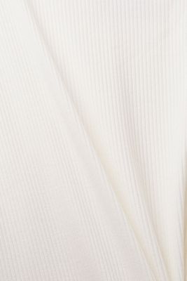 Ribbed long sleeve top, OFF WHITE, detail-asia image number 5