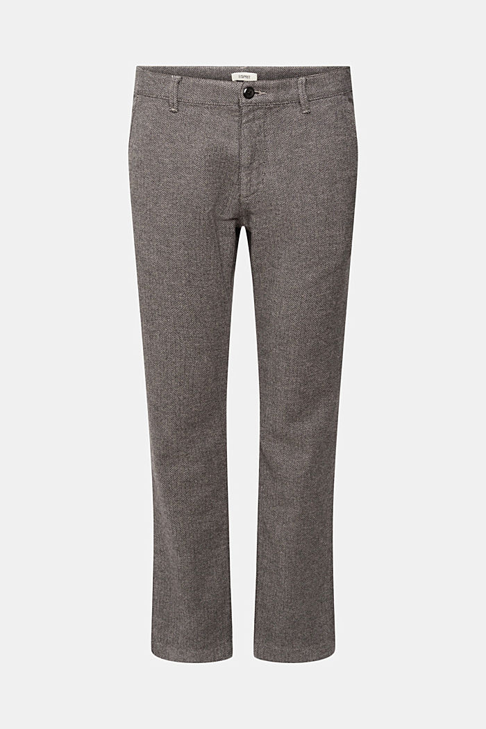 Slim fit herringbone trousers, GREY, detail-asia image number 6