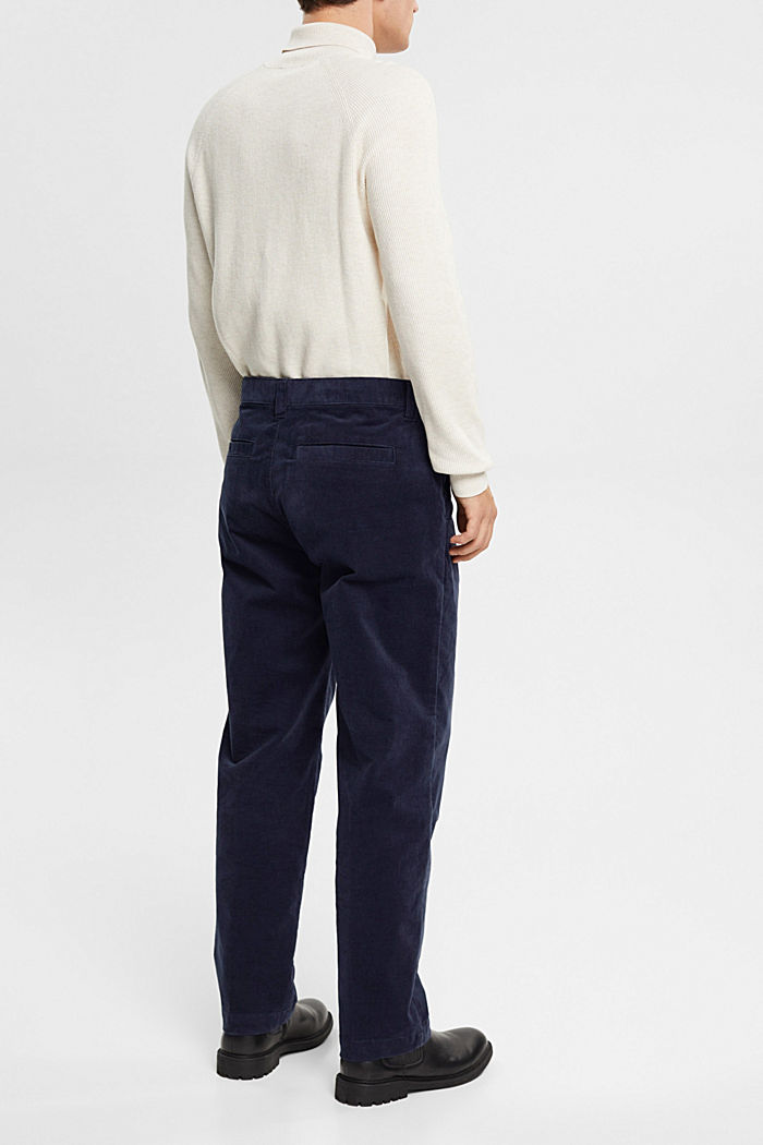 Wide fit corduroy trousers, NAVY, detail-asia image number 1