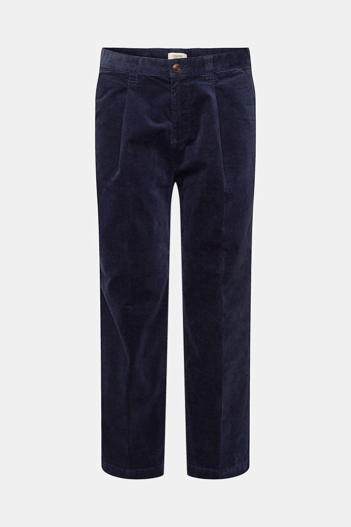 Wide fit corduroy trousers, NAVY, detail-asia image number 7