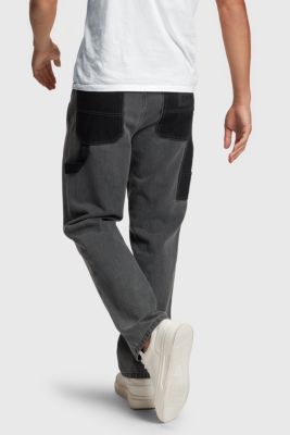 Straight fit carpenter jeans, BLACK DARK WASH, detail-asia image number 1