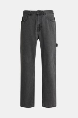 Straight fit carpenter jeans, BLACK DARK WASH, detail-asia image number 4