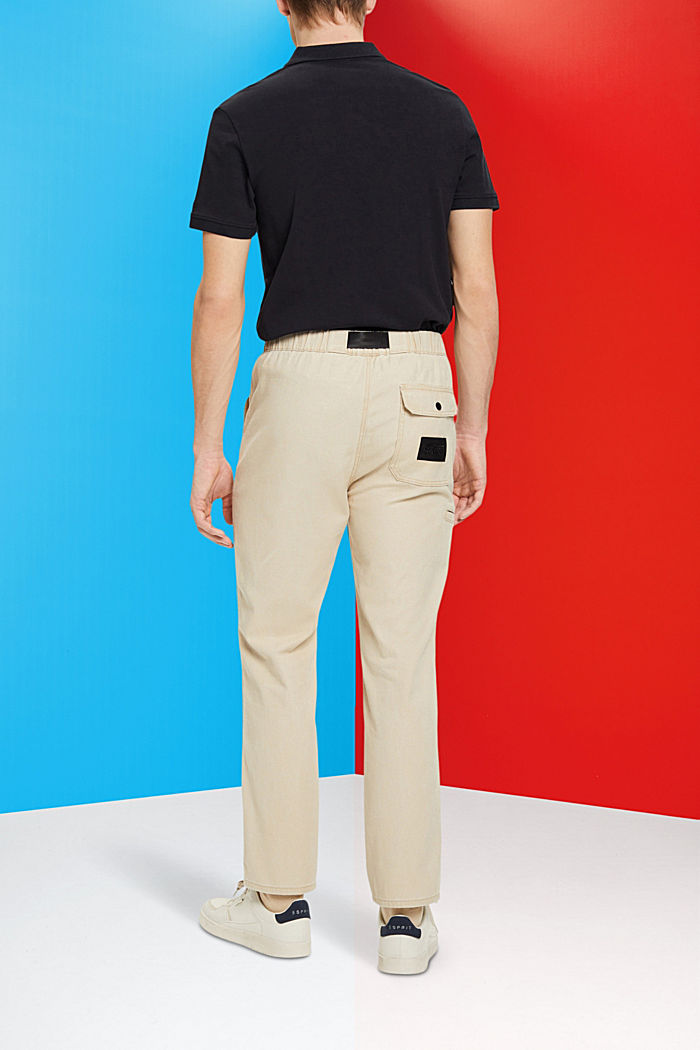 Heavy cotton straight fit chinos, SAND, detail-asia image number 3