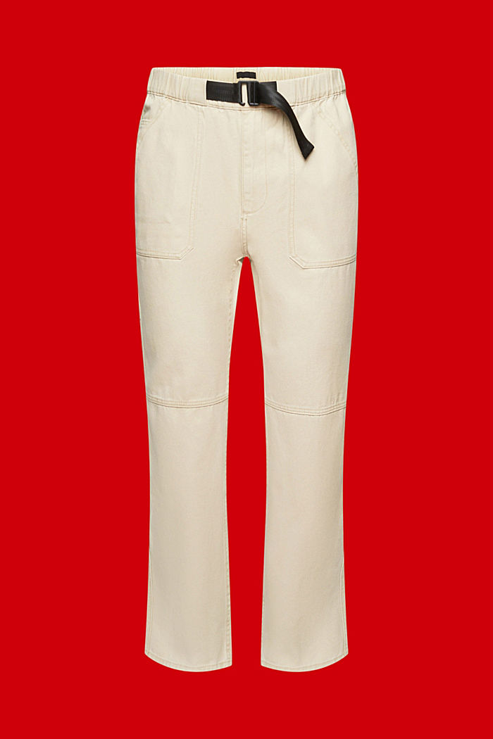 Heavy cotton straight fit chinos, SAND, detail-asia image number 6