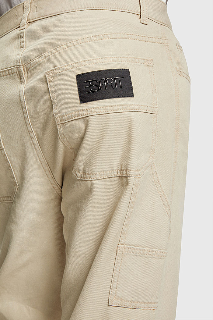 Straight fit carpenter chinos, SAND, detail-asia image number 3