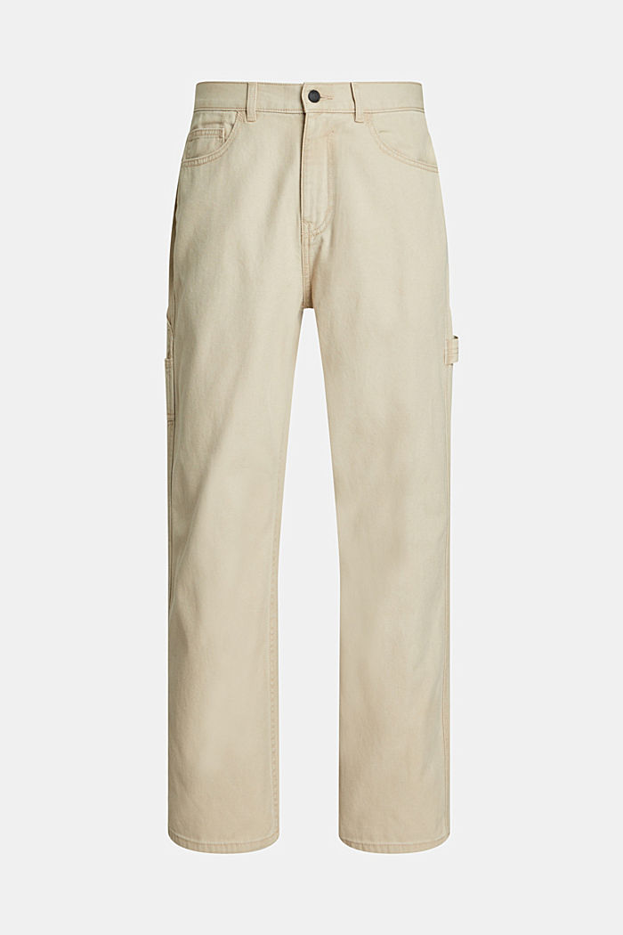 Straight fit carpenter chinos, SAND, detail-asia image number 4