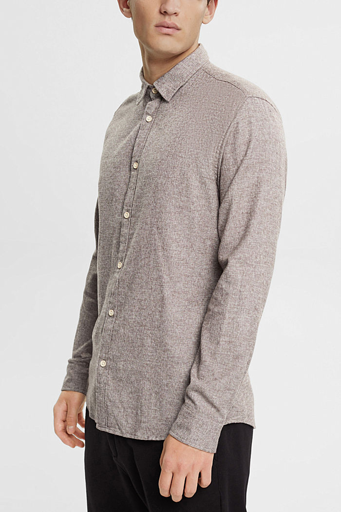 Slim fit shirt, DARK BROWN, detail-asia image number 0