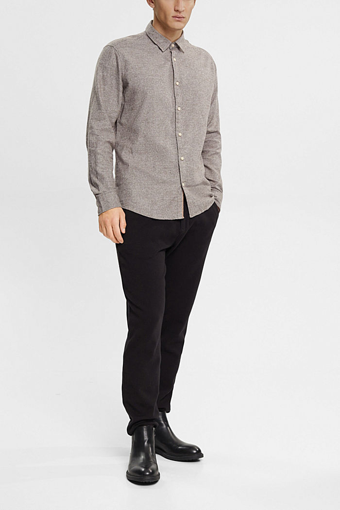 Slim fit shirt, DARK BROWN, detail-asia image number 3