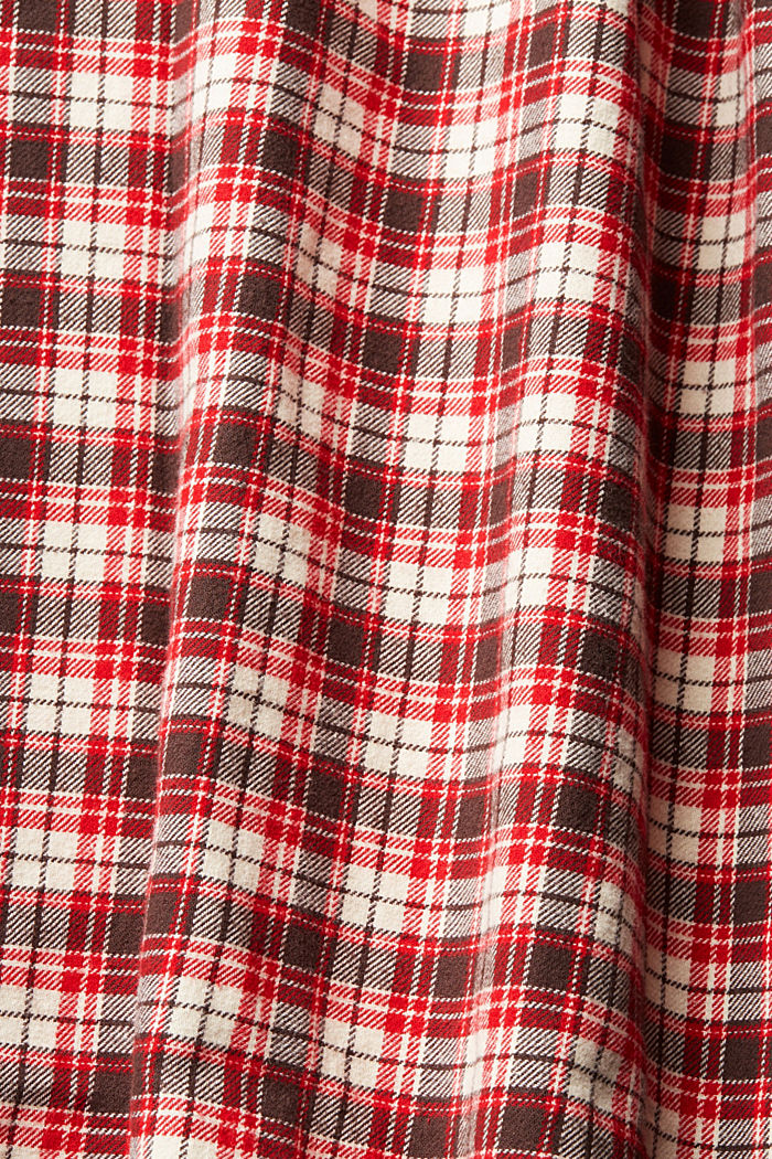 Checked flannel shirt, DARK RED, detail-asia image number 5