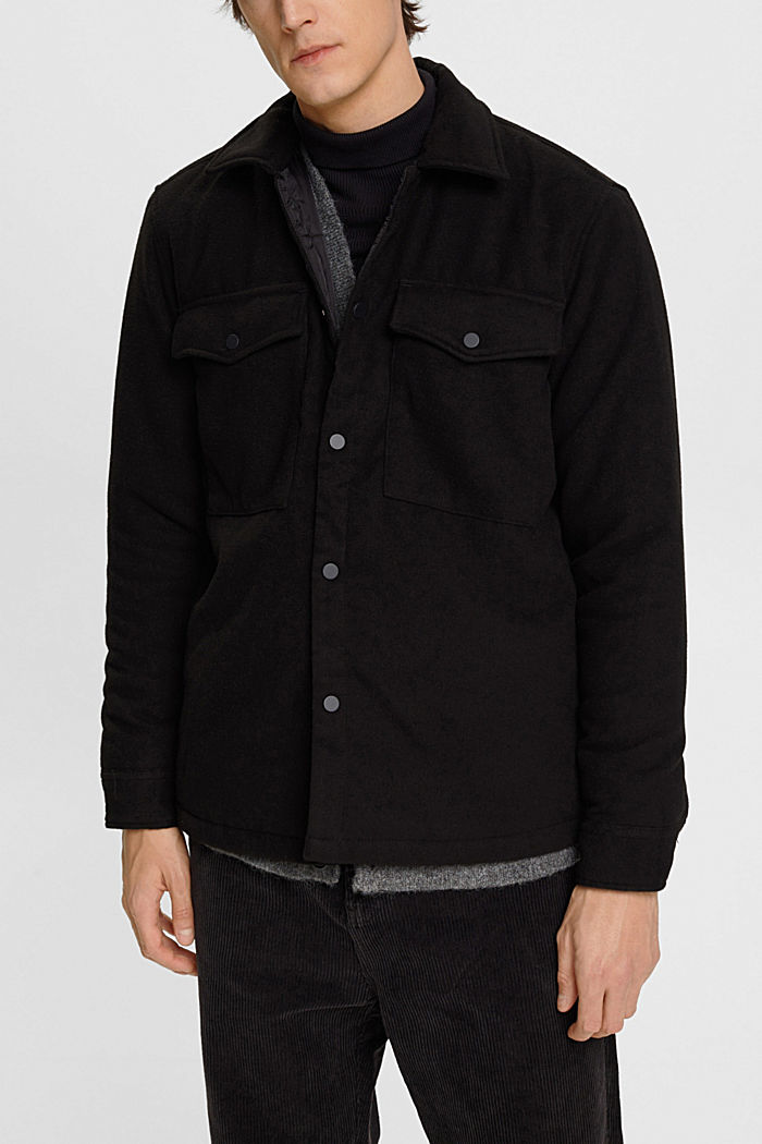 폴라 플리스 트러커 재킷, BLACK, detail-asia image number 0