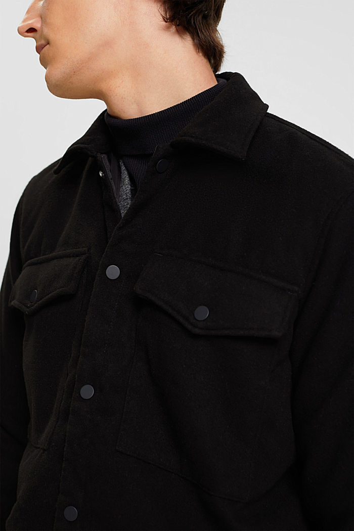 폴라 플리스 트러커 재킷, BLACK, detail-asia image number 2
