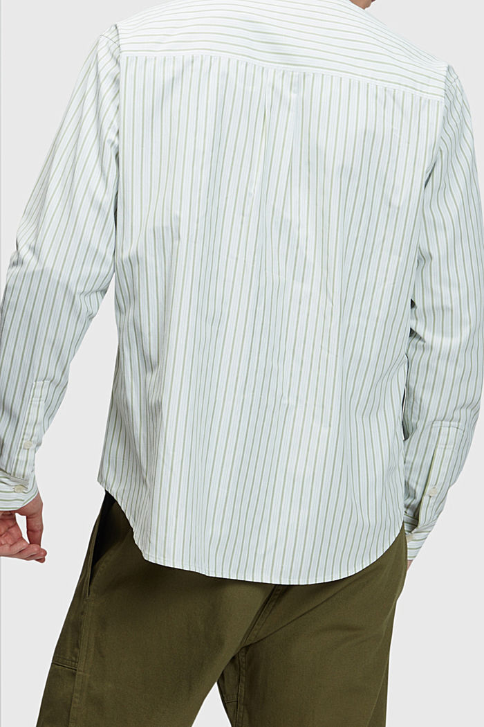 Relaxed fit striped shirt, GREEN, detail-asia image number 1