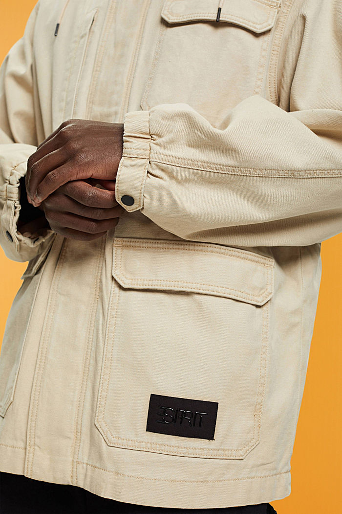 Heavy cotton field jacket, SAND, detail-asia image number 2
