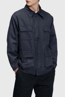 Shop the Latest in Men's Fashion Linen blend shacket with zipper