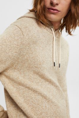 니트 후디, KHAKI BEIGE, detail-asia image number 2