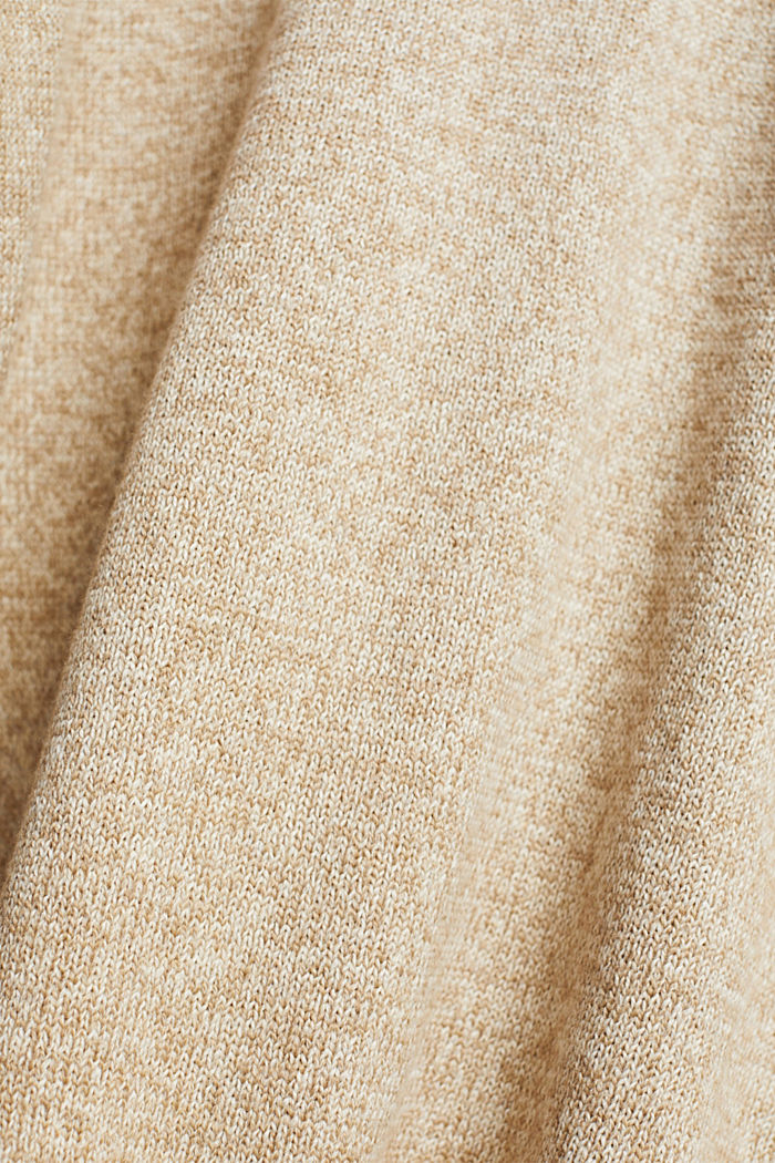 Knitted hoody, KHAKI BEIGE, detail-asia image number 5