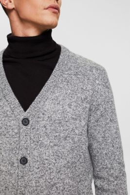 버튼이 달린 니트 카디건, MEDIUM GREY, detail-asia image number 2