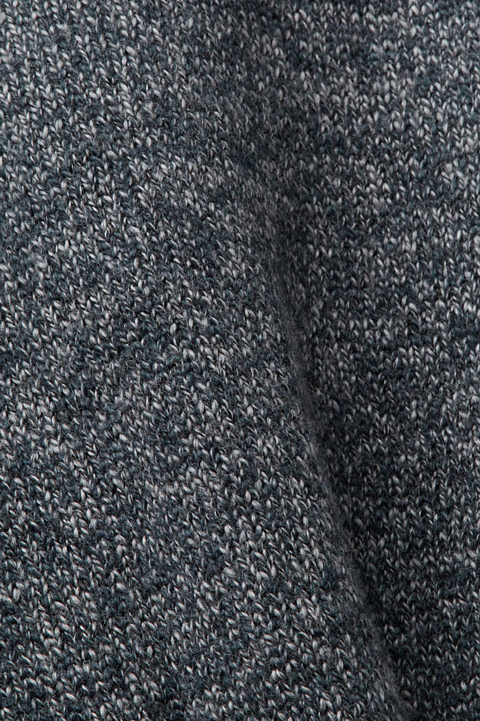 Knitted zip up cardigan, NAVY 5, detail-asia image number 5