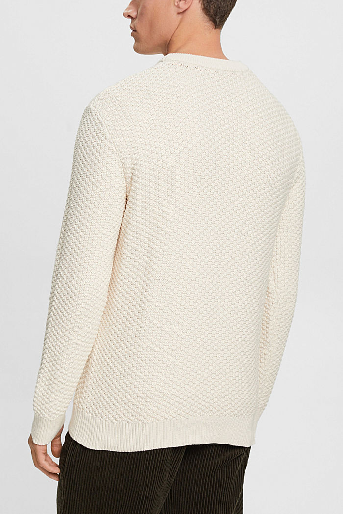 絞花針織毛衣, 白色, detail-asia image number 1
