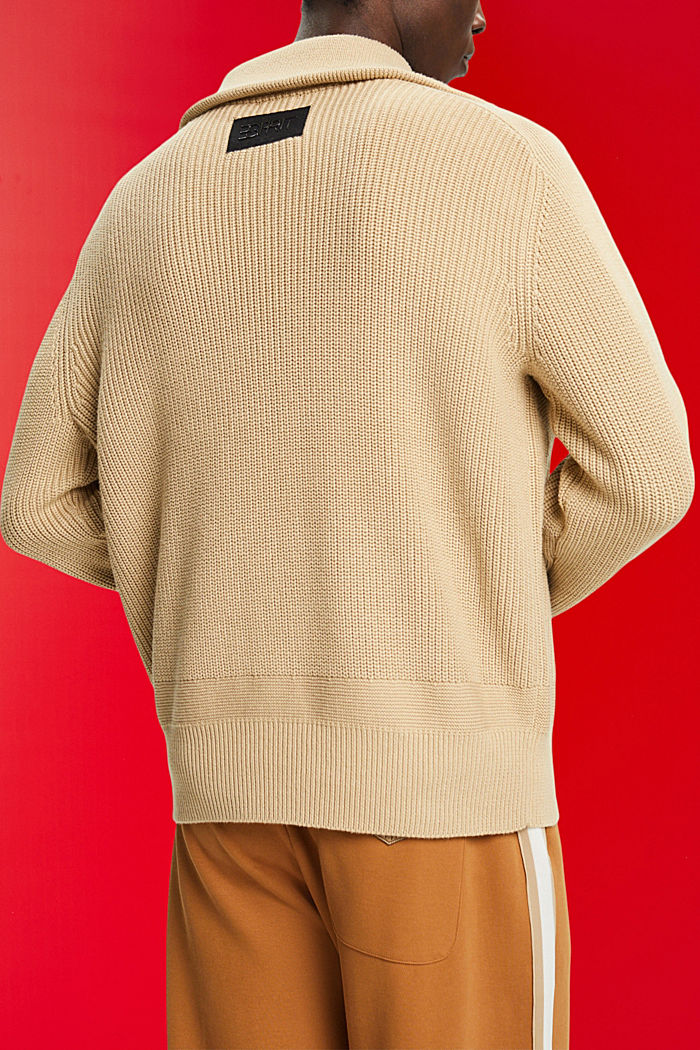 Half-zip roll neck sweater, SAND, detail-asia image number 1