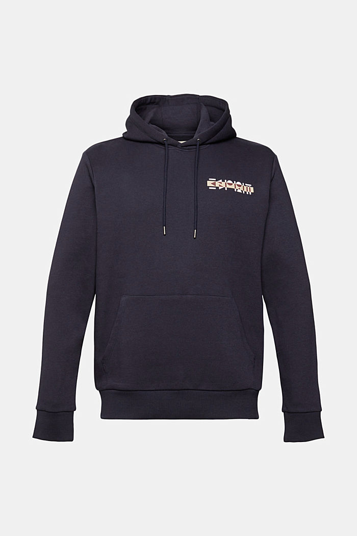 Hoodie with small logo print, NAVY, detail-asia image number 6