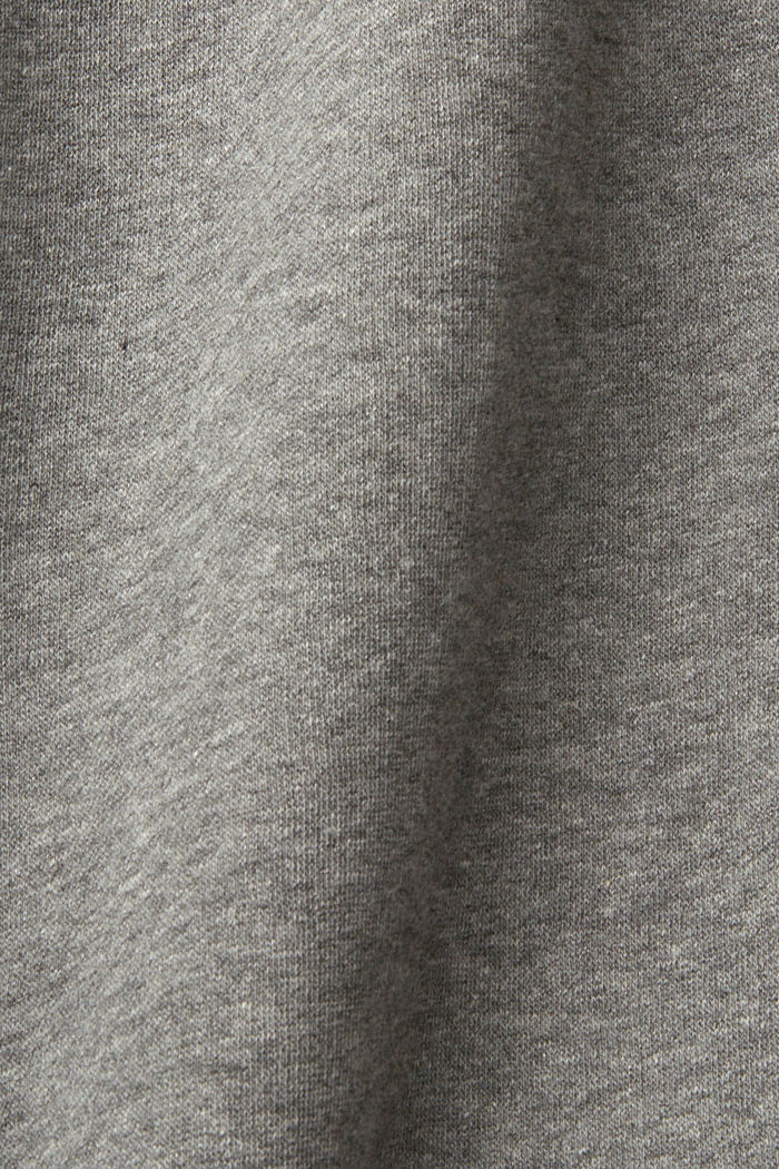 Melange hoodie with small logo print, MEDIUM GREY, detail-asia image number 5
