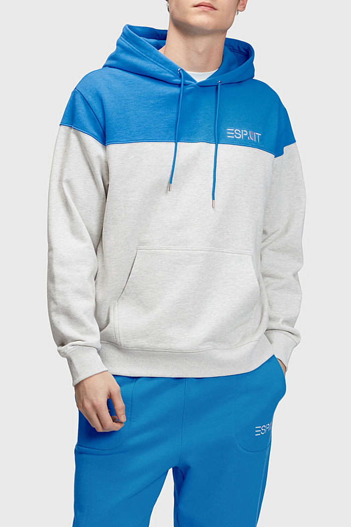 Colour block hoodie, LIGHT GREY, detail-asia image number 0