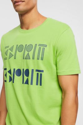 Logo print jersey t-shirt, CITRUS GREEN, detail-asia image number 4