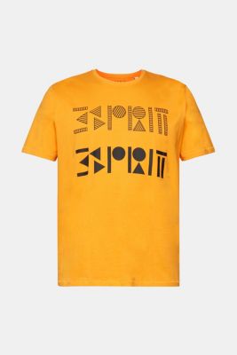 Logo print jersey t-shirt, ORANGE, detail-asia image number 5