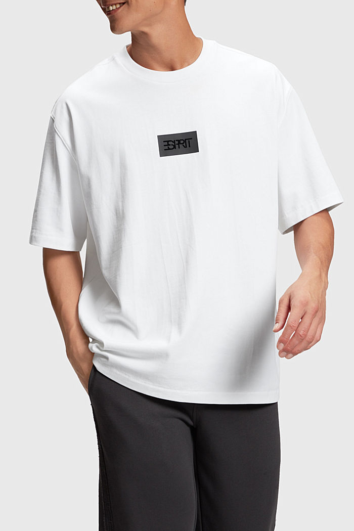 方正版型T恤, 白色, detail-asia image number 0