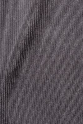 High-rise wide leg corduroy trousers, ANTHRACITE, detail-asia image number 4