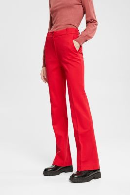 Stretchy high-rise bootcut trousers