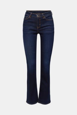 High-rise skinny bootcut jeans, BLUE DARK WASHED, detail-asia image number 7