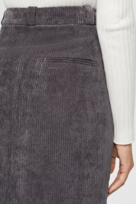Corduroy mini skirt, ANTHRACITE, detail-asia image number 4