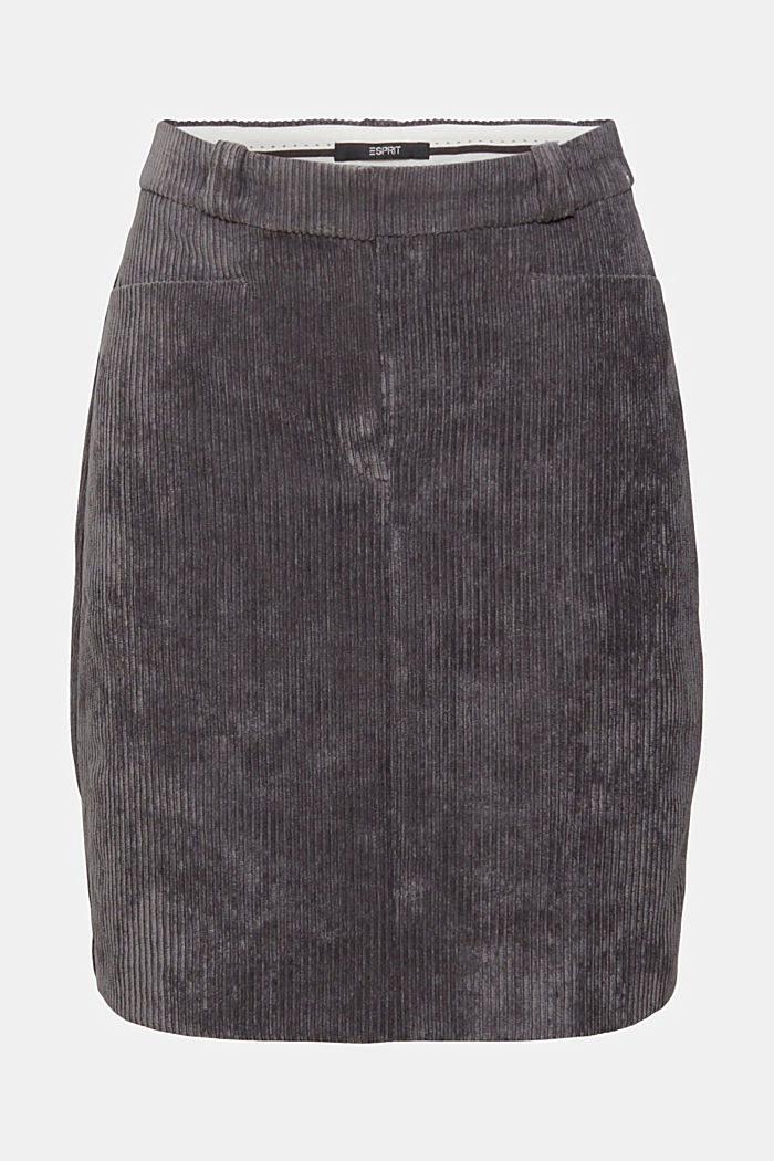 Corduroy mini skirt, ANTHRACITE, detail-asia image number 7