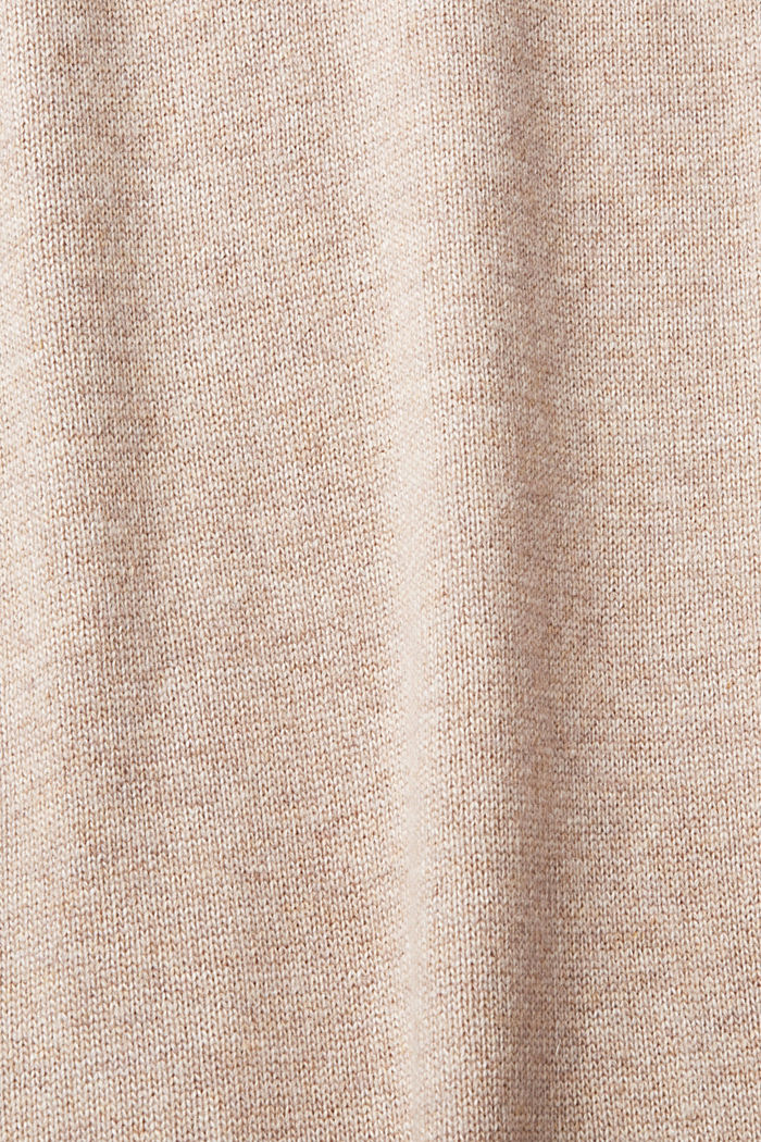 雙色調羊毛混紡連身裙，LENZING™ ECOVERO™, 淺灰褐色, detail-asia image number 5