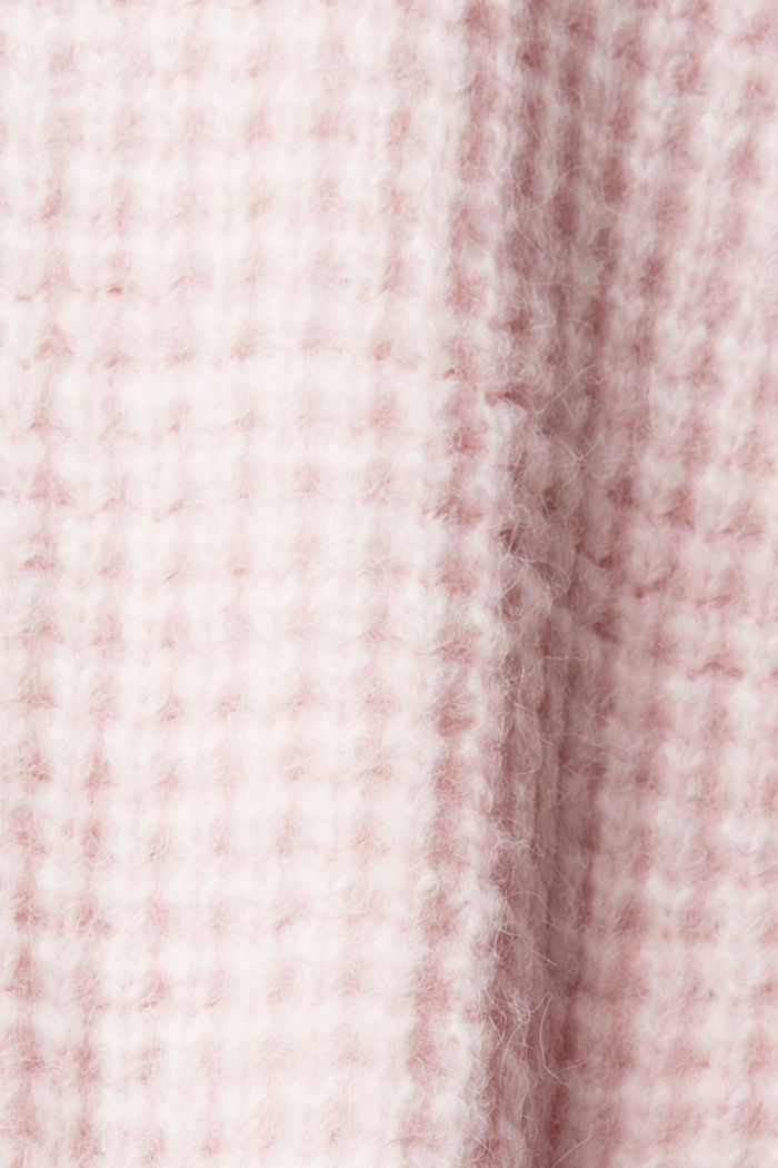 厚樽領針織上衣, 淺粉紅色, detail-asia image number 4