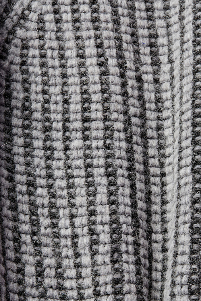 Chunky knit jumper with alpaca, MEDIUM GREY, detail-asia image number 4