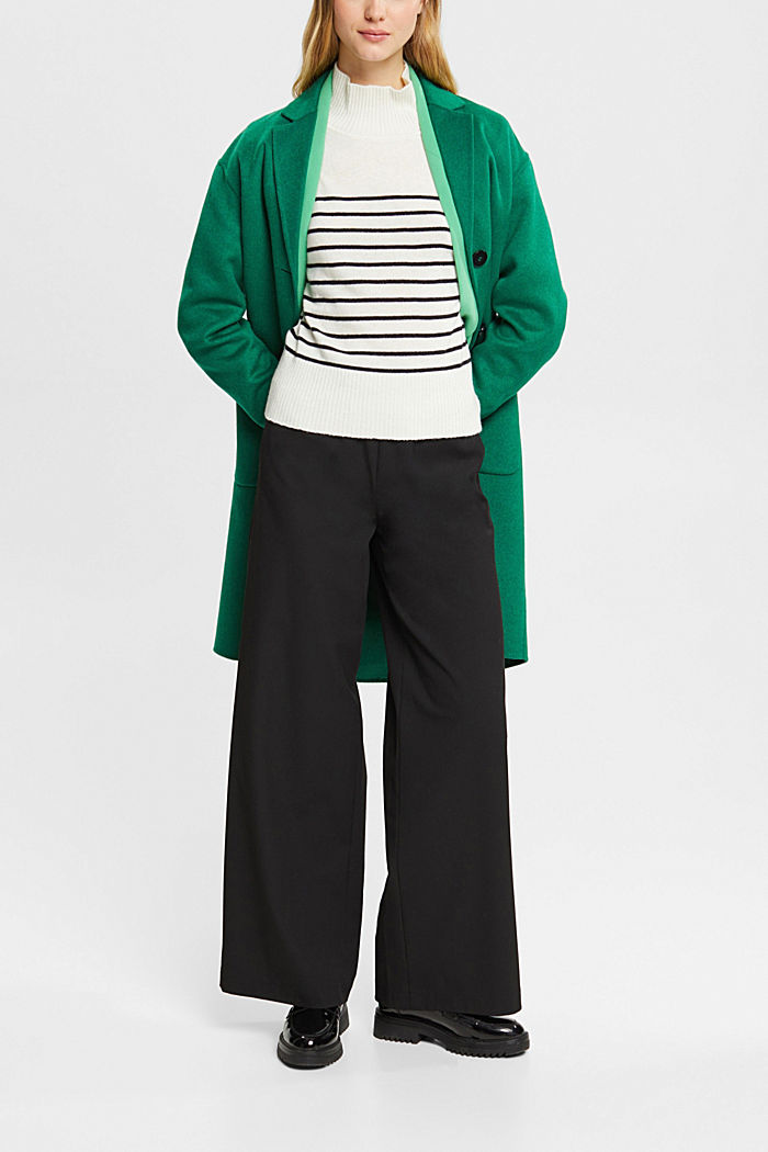 Wool blend mock neck jumper, LENZING™ ECOVERO™, OFF WHITE, detail-asia image number 1