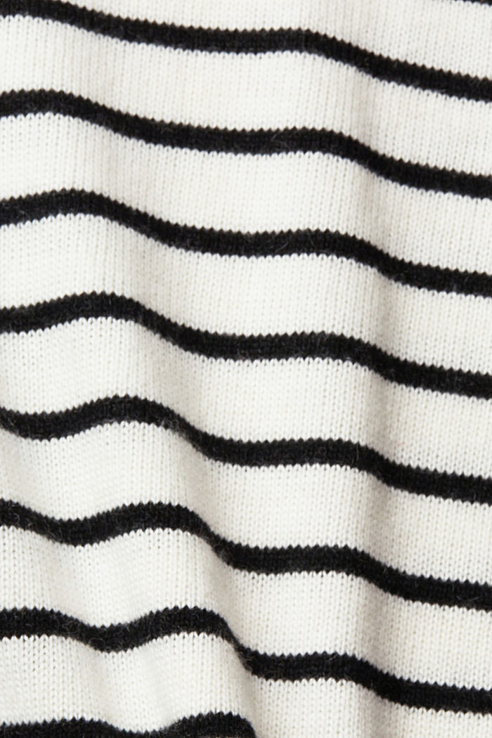 羊毛混紡立領針織上衣，LENZING™ ECOVERO™, 白色, detail-asia image number 5