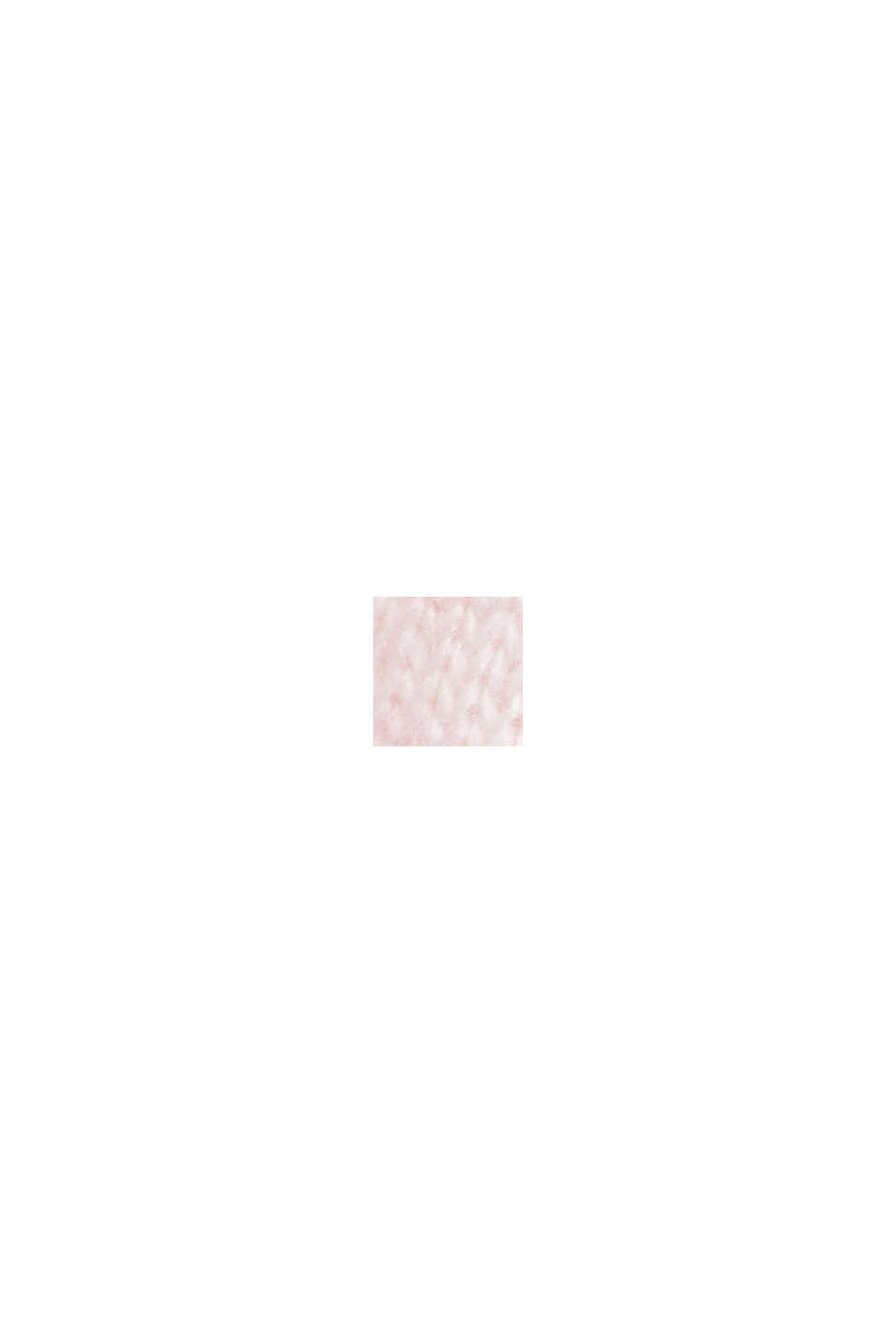 羊毛混紡立領針織上衣，LENZING™ ECOVERO™, 淺粉紅色, swatch