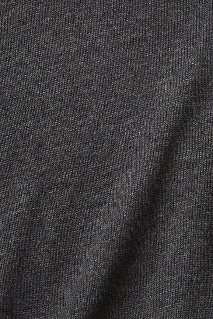 Wool blend cardigan, LENZING™ ECOVERO™, ANTHRACITE, detail-asia image number 5