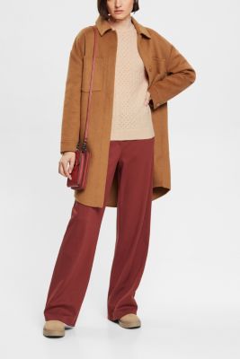 Cable knit jumper with wool, ICE, detail-asia image number 2