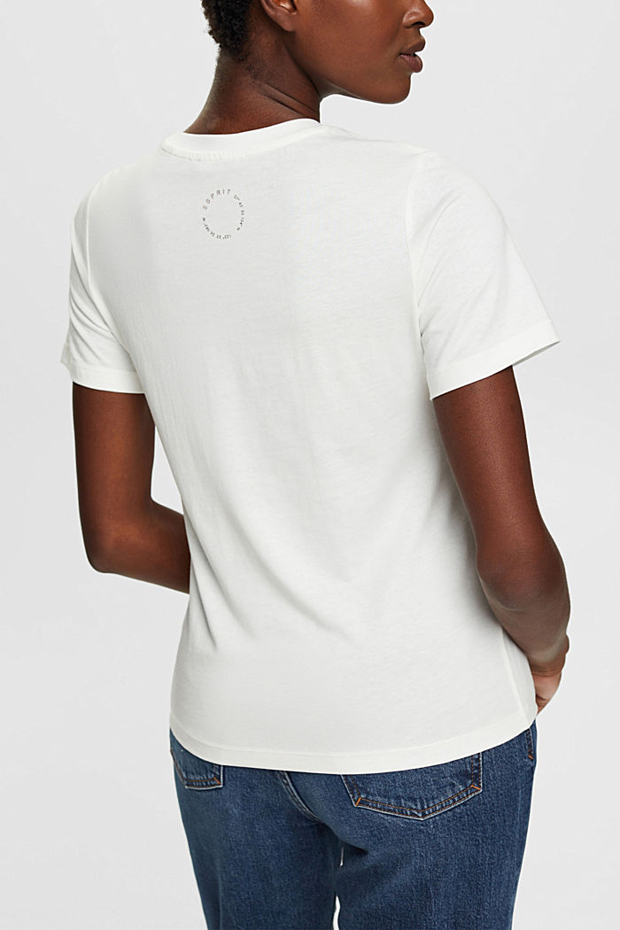 標誌 T 恤，TENCEL™ 混紡, 白色, detail-asia image number 3